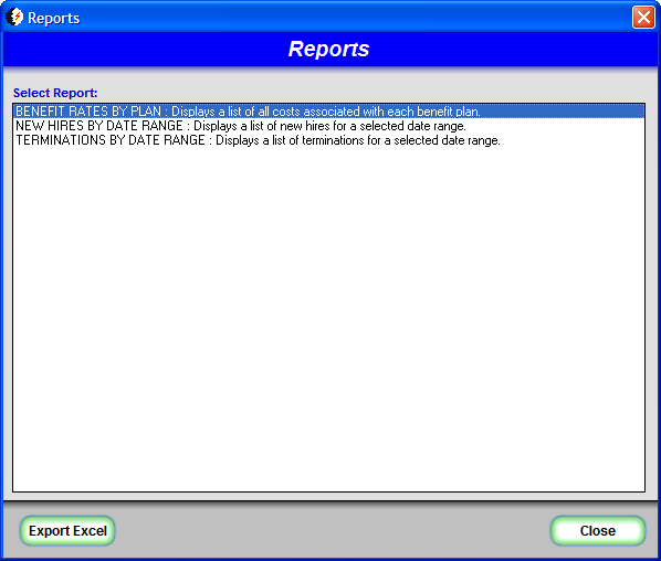 HR QUIK Reports